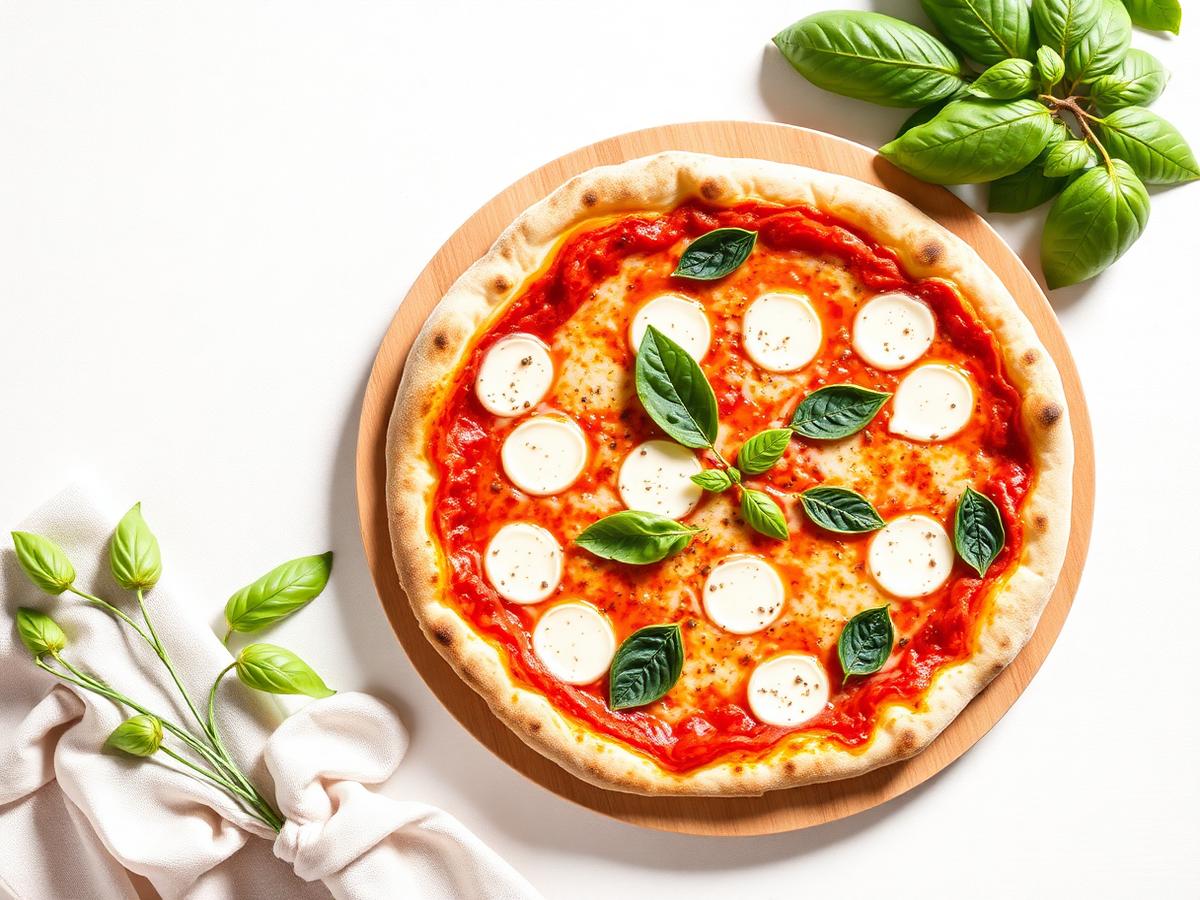 Una pizza appena sfornata