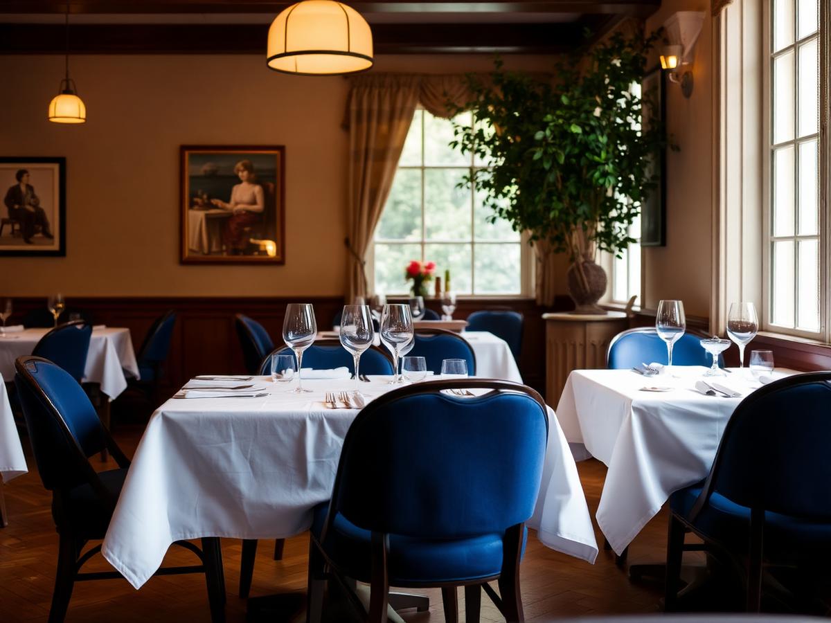 La sala del ristorante La Versilia