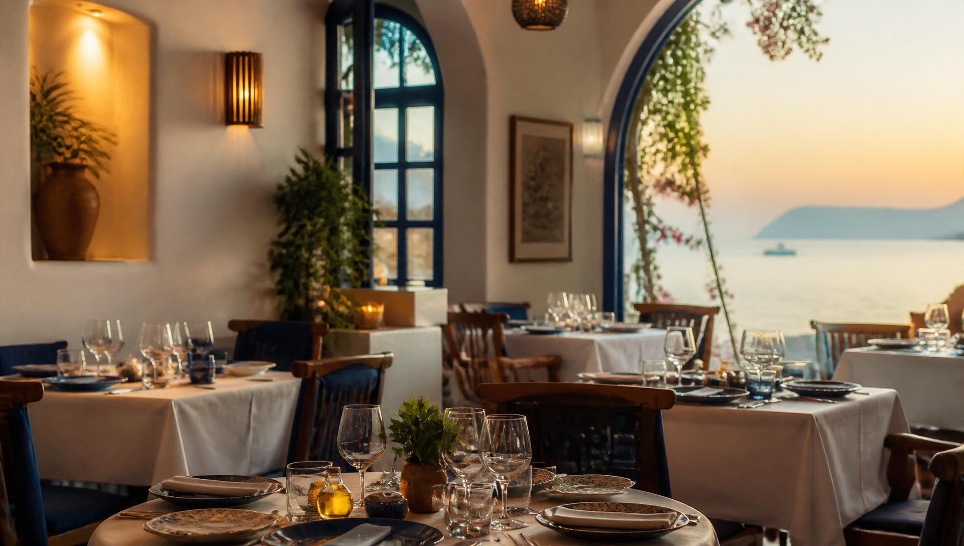 La sala del ristorante La Versilia